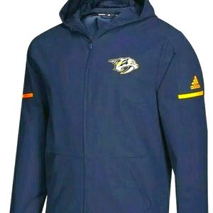 NHL Adidas Nashville Predators Woven Full-Zip Squa